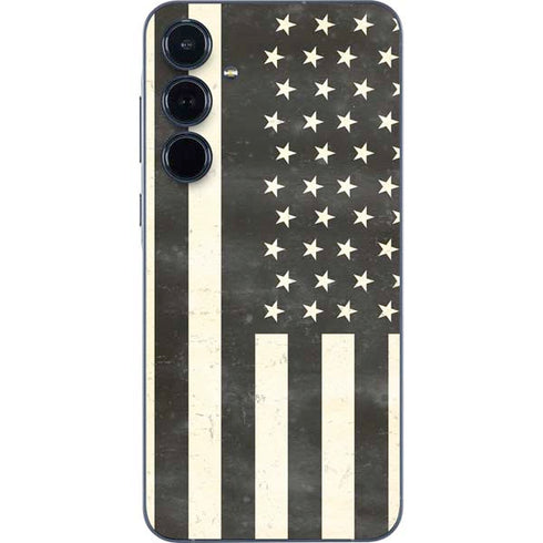 Black & White USA Flag Galaxy A36 5G Skin